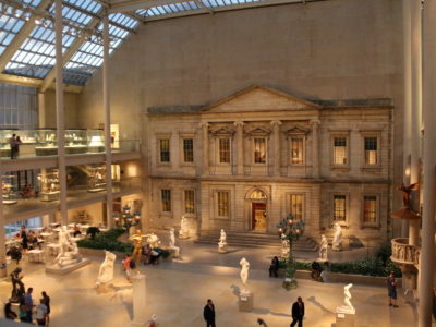 A view of an open gallery at the Metropolitan Museum of Art in New York